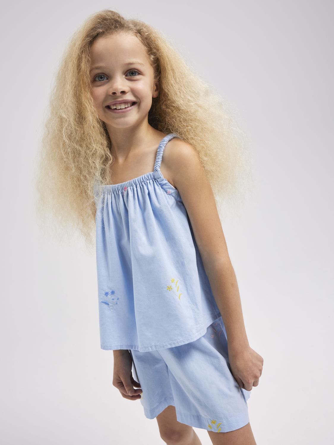 NKFFALOWER T-Shirts & Tops - Chambray Blue